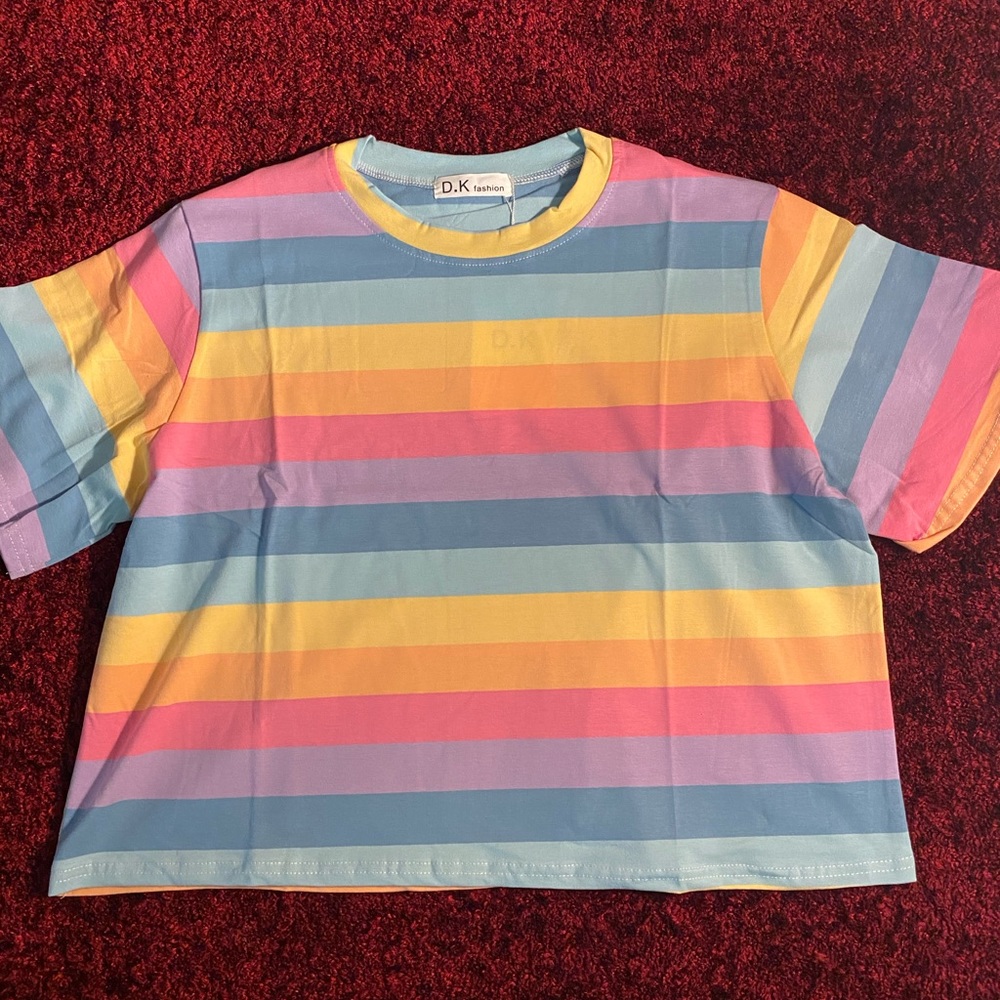Striped Crop Top